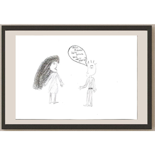 İzel Demir 29x21cm Orijinal Karikatür BOD00823