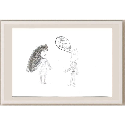 İzel Demir 29x21cm Orijinal Karikatür BOD00823