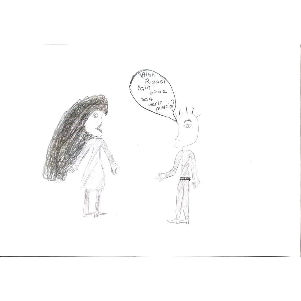 İzel Demir 29x21cm Orijinal Karikatür BOD00823