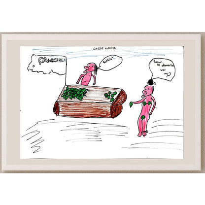 Bensu Arıkan 29x21cm Orijinal Karikatür BOD00830
