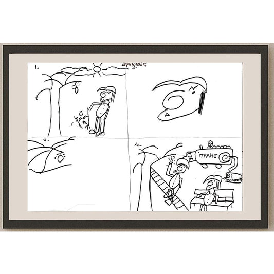 Bensu Arıkan 29x21cm Orijinal Karikatür BOD00832