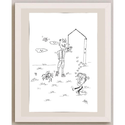 Hasan Burak Hamurişçi 29x21cm Orijinal Karikatür BOD00834