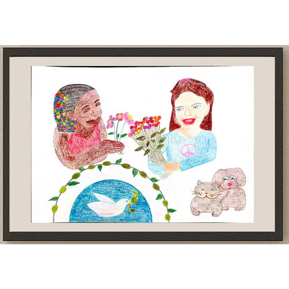 Burcu Mit 29x21cm Orijinal Karikatür BOD00837