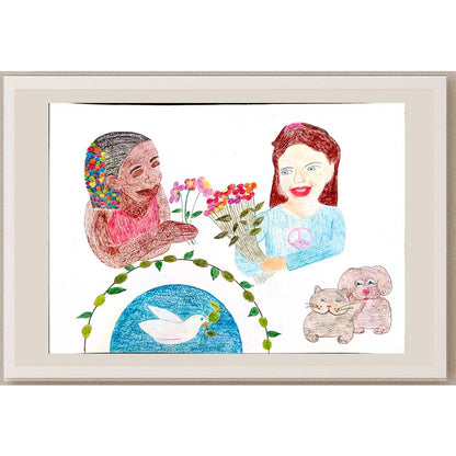 Burcu Mit 29x21cm Orijinal Karikatür BOD00837