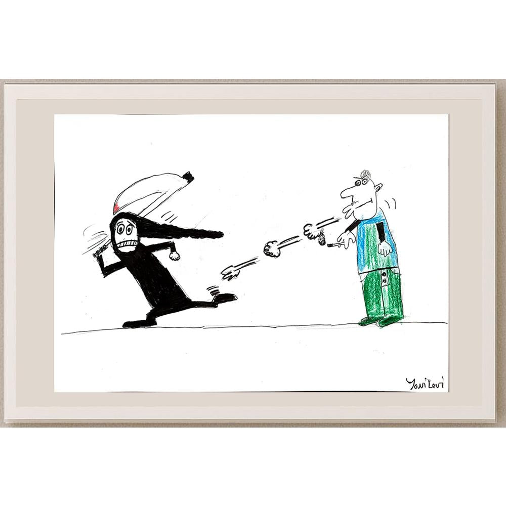 Yomi Levi 43x30cm Orijinal Karikatür BOD00841