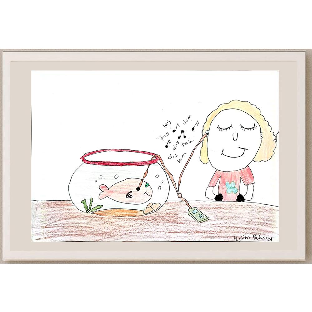 Aybüke Paksoy 43x30cm Orijinal Karikatür BOD00844