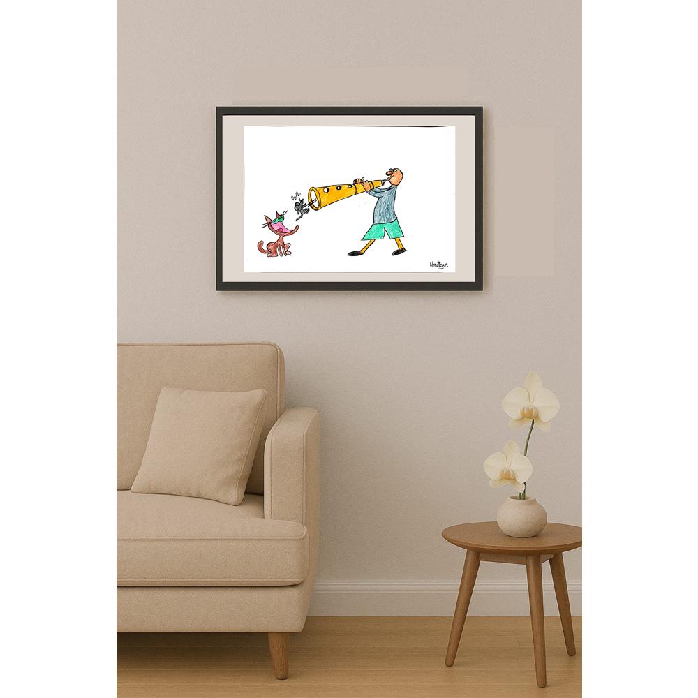 Umutcan Semizoğlu 43x30cm Orijinal Karikatür BOD00846