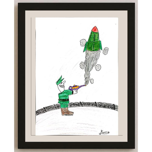 Kerem Övet 43x30cm Orijinal Karikatür BOD00848