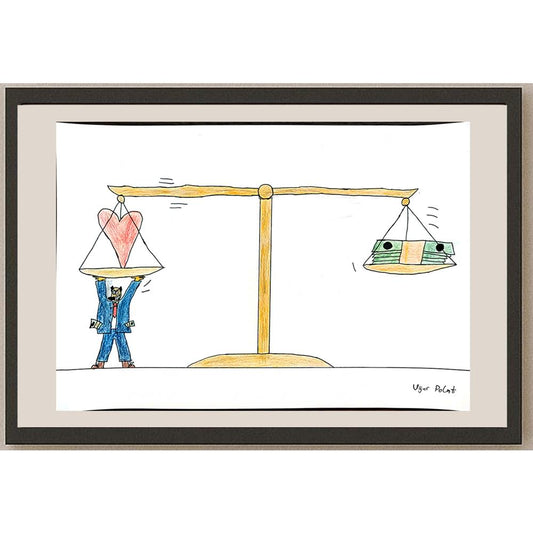 Uğur Polat 43x30cm Orijinal Karikatür BOD00853
