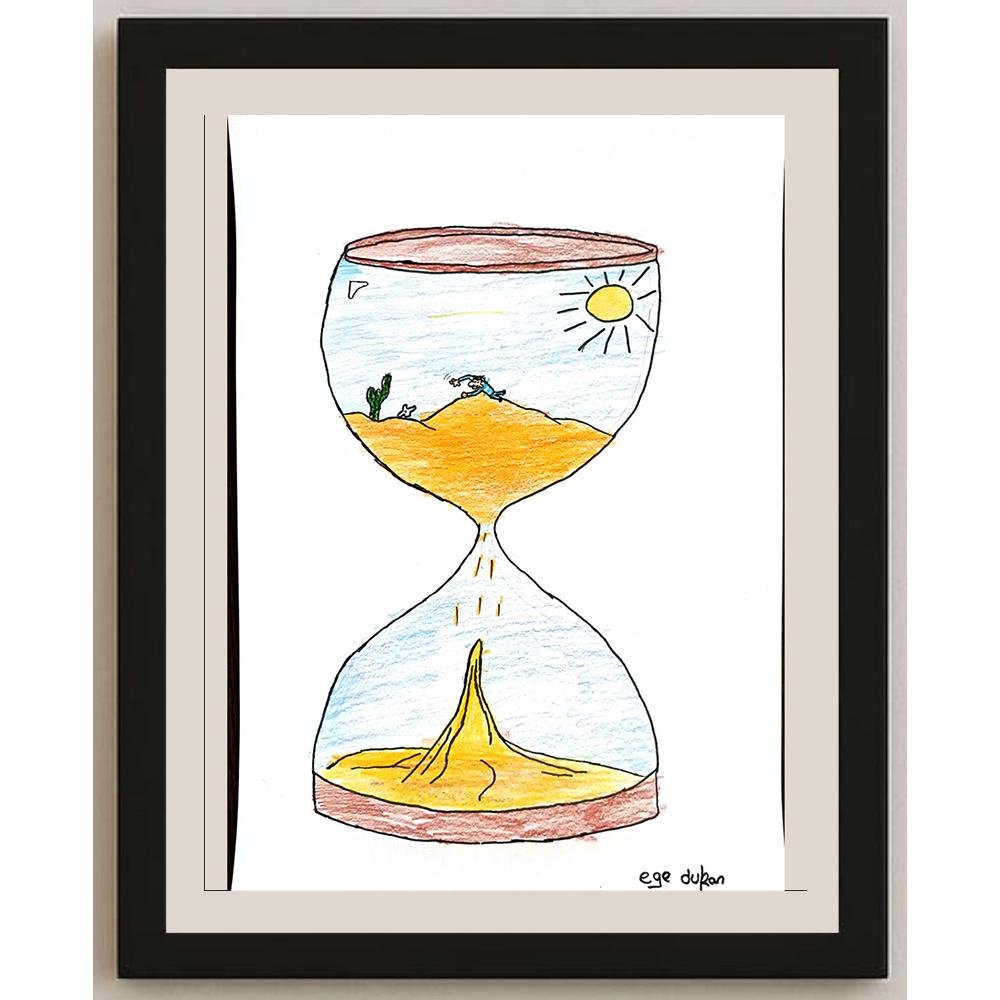 Ege Duran 43x30cm Orijinal Karikatür BOD00856