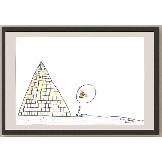 Celal Özusta 43x30cm Orijinal Karikatür BOD00858
