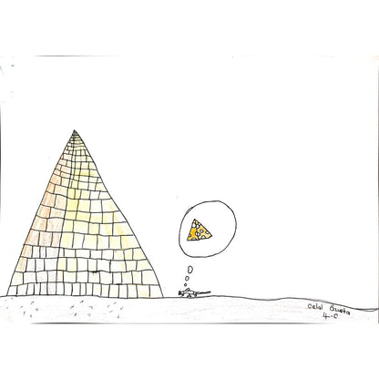 Celal Özusta 43x30cm Orijinal Karikatür BOD00858