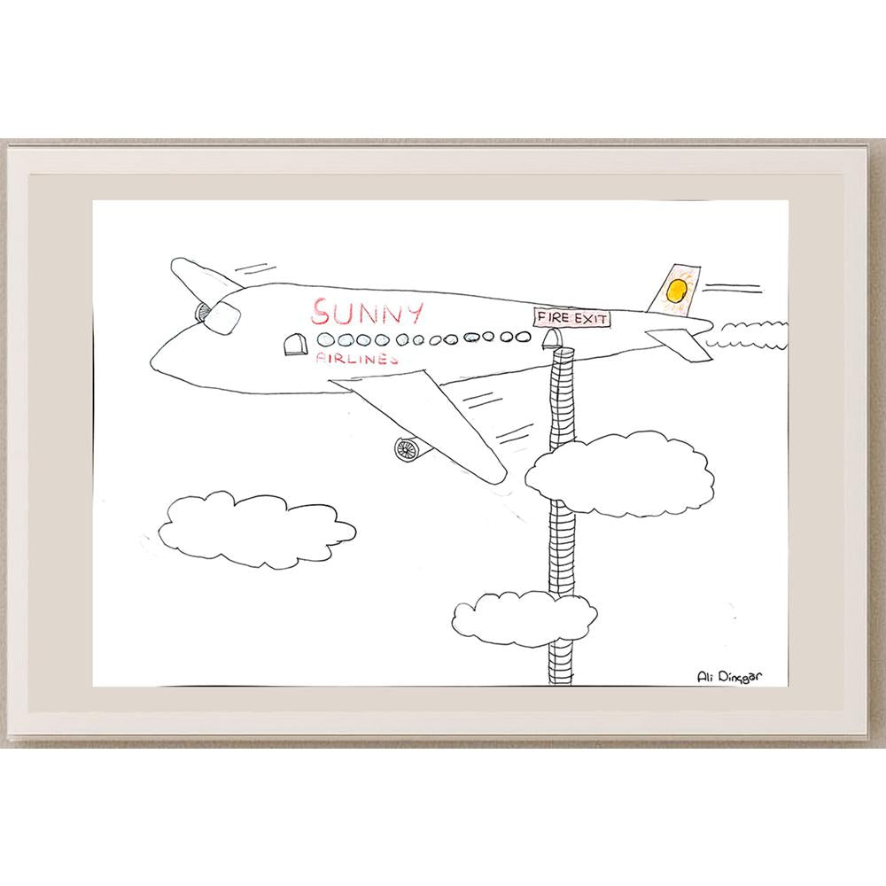 Ali Dinçgör 43x30cm Orijinal Karikatür BOD00859