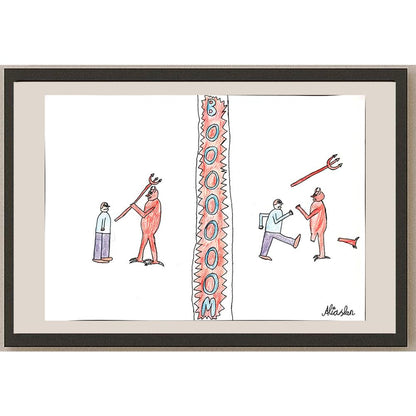 Ali Dinçgör 43x30cm Orijinal Karikatür BOD00860