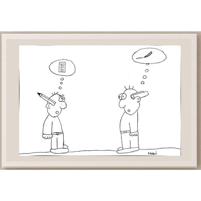 Mavi Deniz Koçak 43x30cm Orijinal Karikatür BOD00861