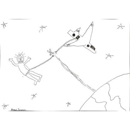 Ahmet Toraman 43x30cm Orijinal Karikatür BOD00862