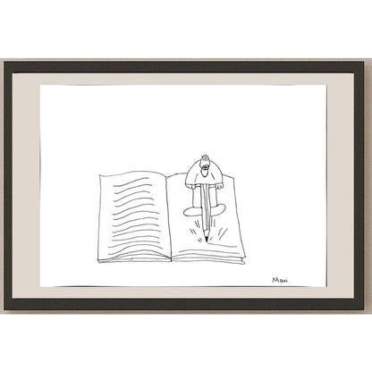 Mavi Deniz Koçak 43x30cm Orijinal Karikatür BOD00865