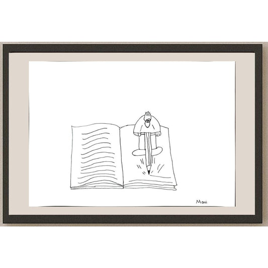 Mavi Deniz Koçak 43x30cm Orijinal Karikatür BOD00865