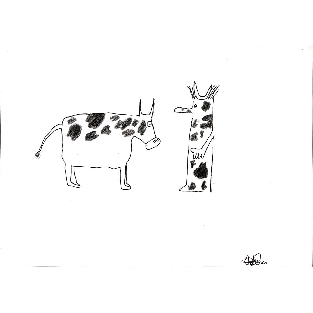 Adem Muratoğlu 43x30cm Orijinal Karikatür BOD00867