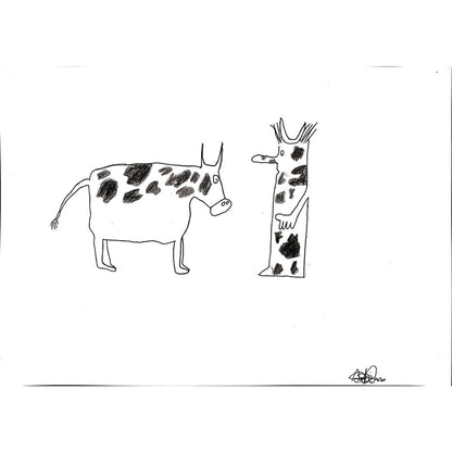 Adem Muratoğlu 43x30cm Orijinal Karikatür BOD00867