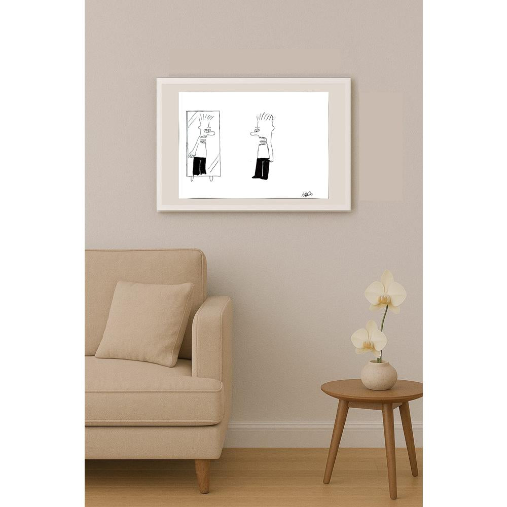 Adem Muratoğlu 43x30cm Orijinal Karikatür BOD00870