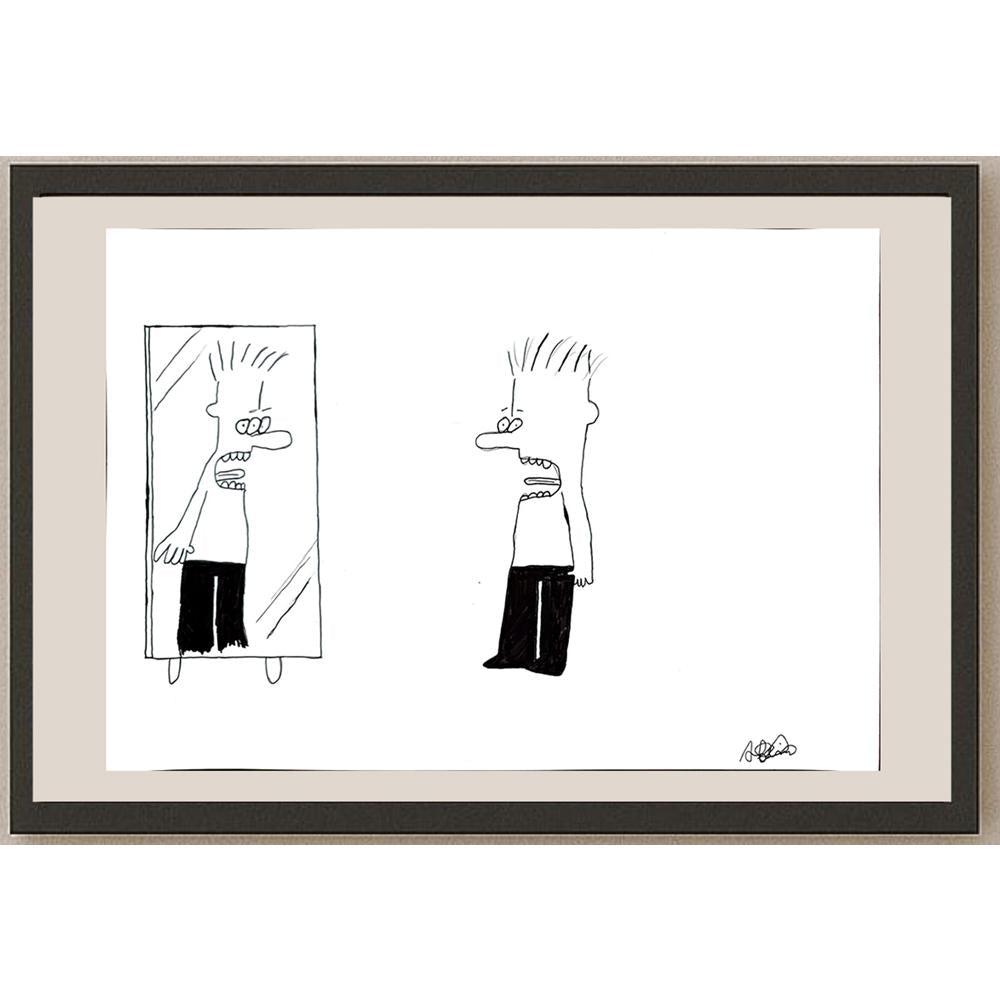 Adem Muratoğlu 43x30cm Orijinal Karikatür BOD00870