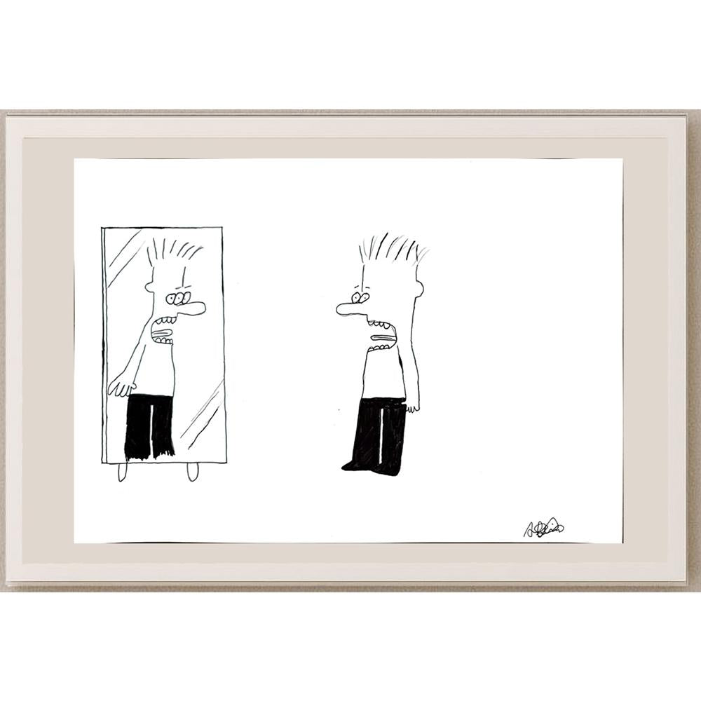 Adem Muratoğlu 43x30cm Orijinal Karikatür BOD00870