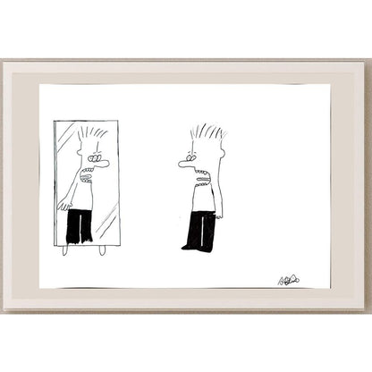 Adem Muratoğlu 43x30cm Orijinal Karikatür BOD00870