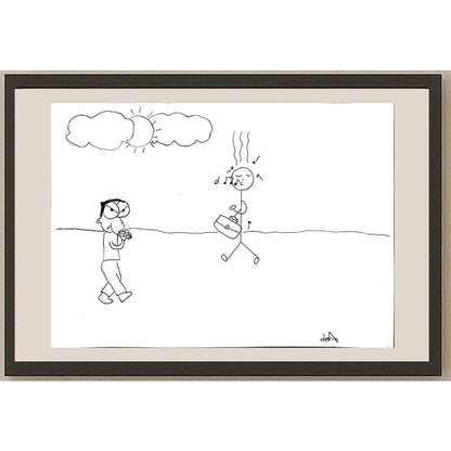 Derin Eğrikavuk 43x30cm Orijinal Karikatür BOD00872