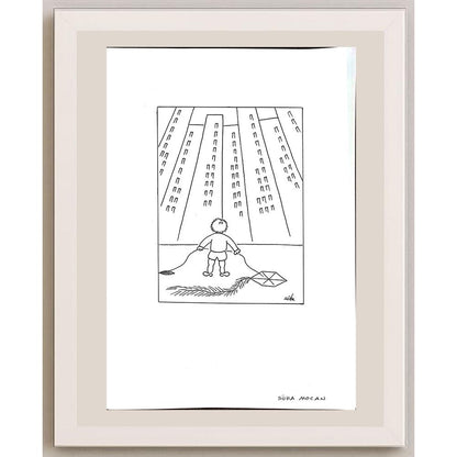Süha Mocan 43x30cm Orijinal Karikatür BOD00873