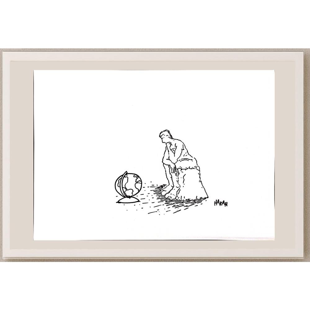 Hakan 43x30cm Orijinal Karikatür BOD00874