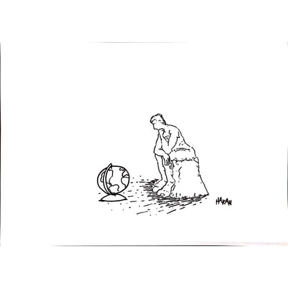 Hakan 43x30cm Orijinal Karikatür BOD00874