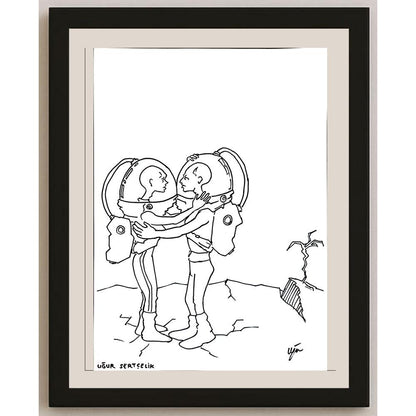 Uğur Sertçelik 43x30cm Orijinal Karikatür BOD00875
