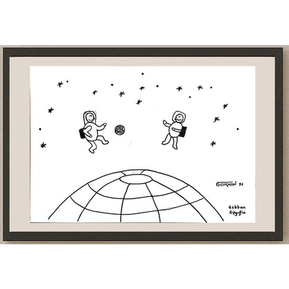 Gökhan Özyeğin 43x30cm Orijinal Karikatür BOD00876