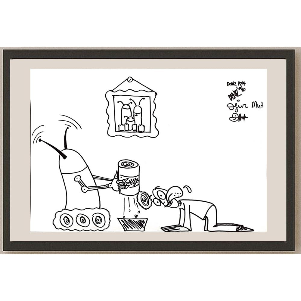 Deniz Koç 43x30cm Orijinal Karikatür BOD00877