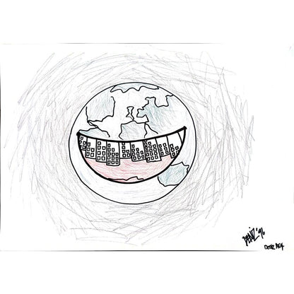 Deniz Koç 43x30cm Orijinal Karikatür BOD00878