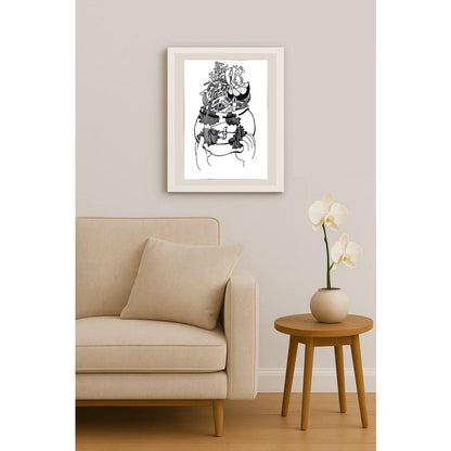 Ayşe İnan 43x30cm Orijinal Karikatür BOD00879