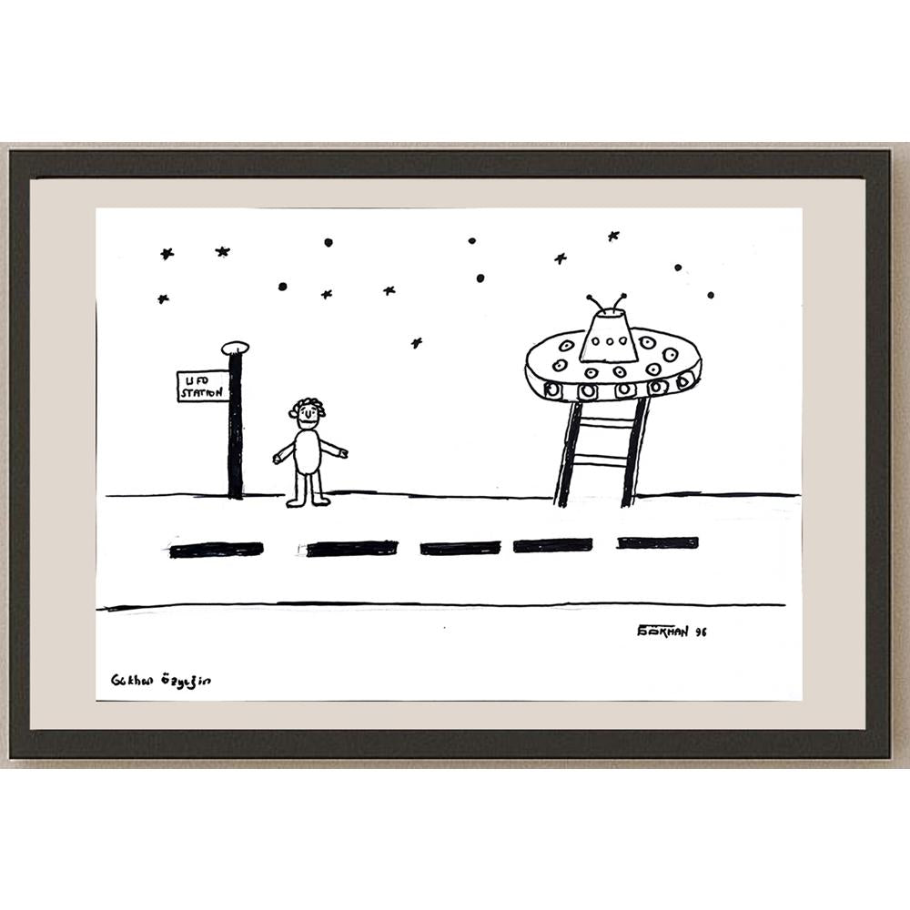 Gökhan Özyeğin 43x30cm Orijinal Karikatür BOD00883