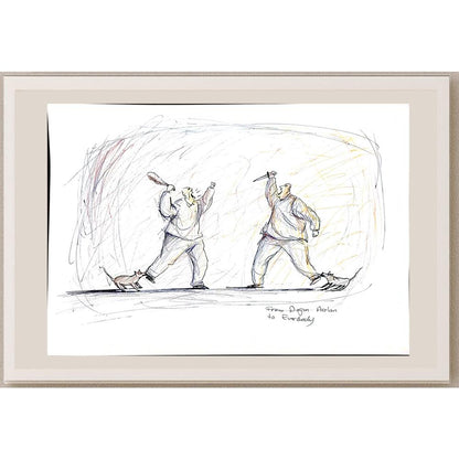 Doğan Arslan 43x30cm Orijinal Karikatür BOD00884