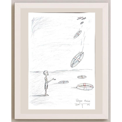 Doğan Arslan 43x30cm Orijinal Karikatür BOD00885