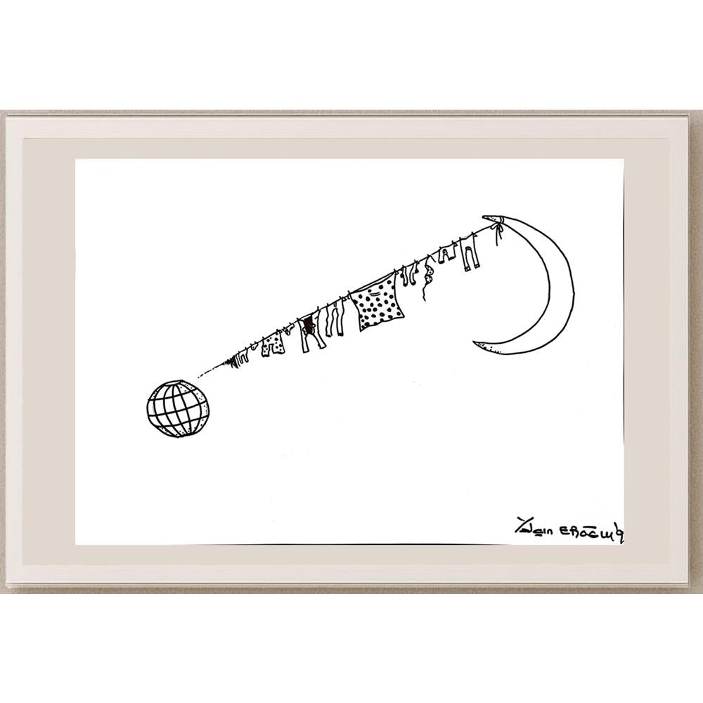 Yalçın Eroğlu 43x30cm Orijinal Karikatür BOD00888