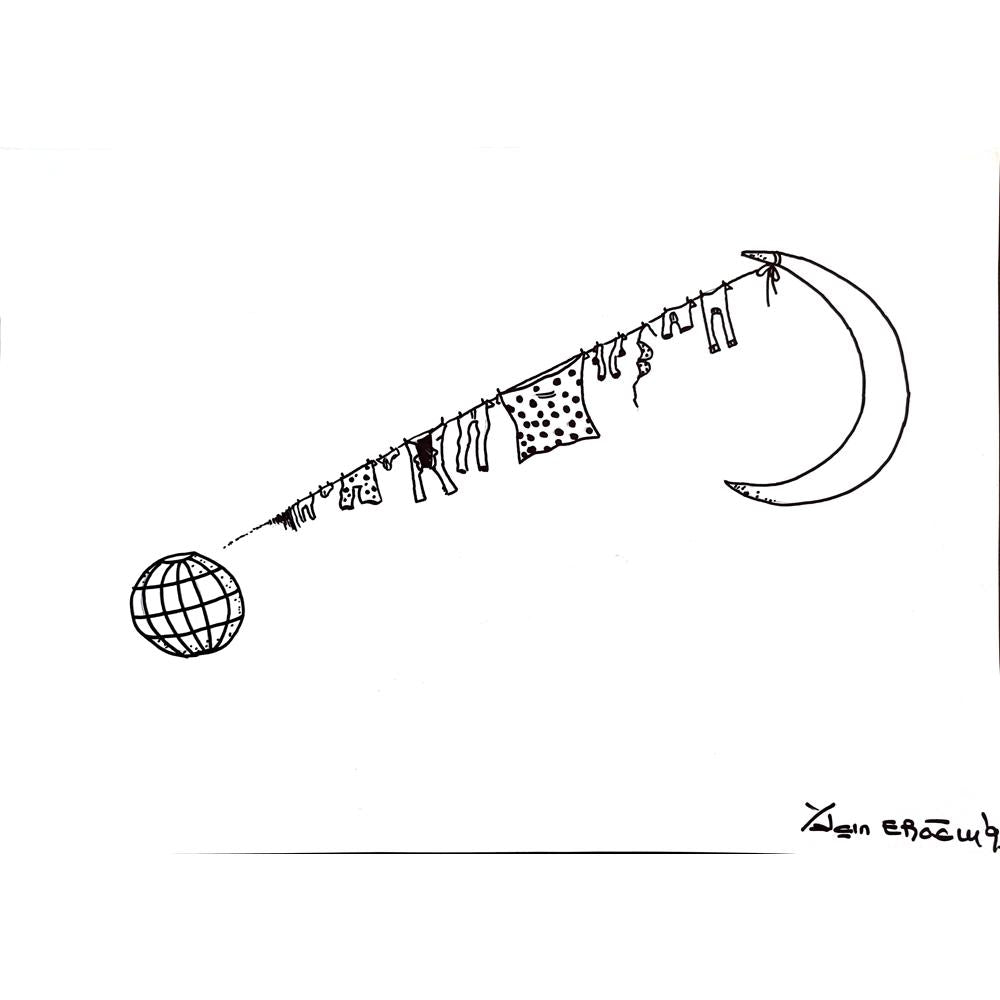 Yalçın Eroğlu 43x30cm Orijinal Karikatür BOD00888