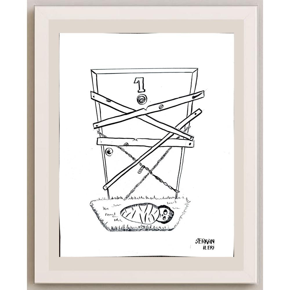 Serkan İleri 20x16cm Orijinal Karikatür BOD00890