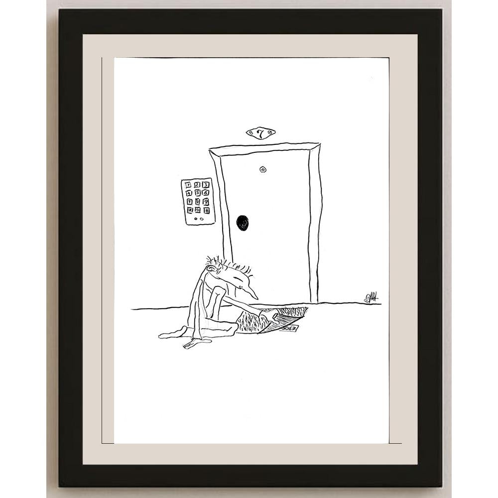 Oğuz Mut 29x21cm Orijinal Karikatür BOD00892