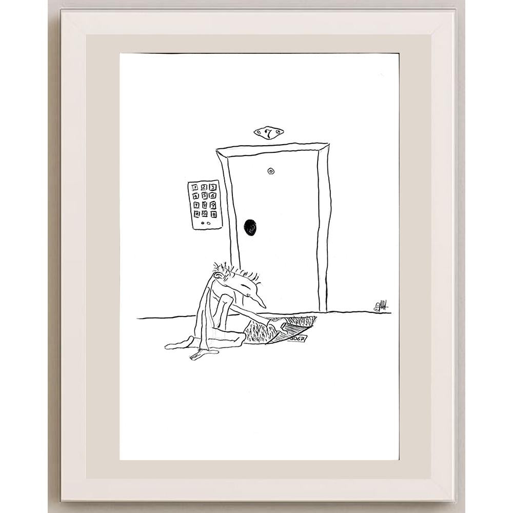 Oğuz Mut 29x21cm Orijinal Karikatür BOD00892