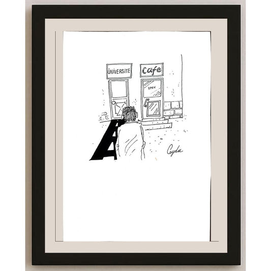 Ceyda Polat 29x21cm Orijinal Karikatür BOD00893