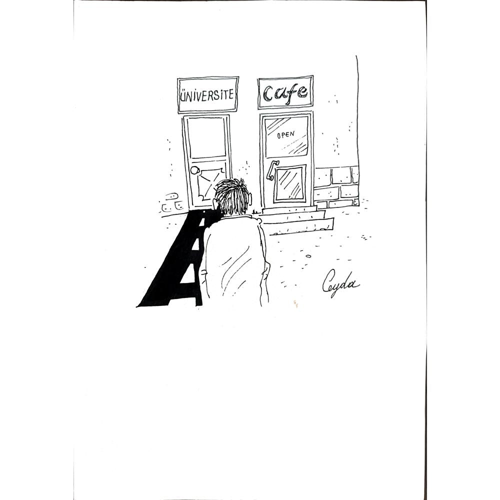 Ceyda Polat 29x21cm Orijinal Karikatür BOD00893
