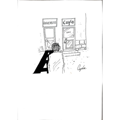 Ceyda Polat 29x21cm Orijinal Karikatür BOD00893