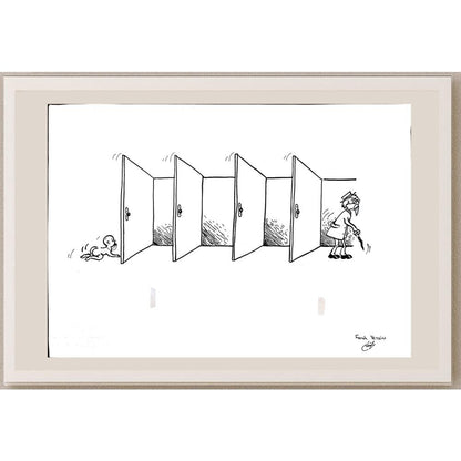 Ferah Yetkin 29x21cm Orijinal Karikatür BOD00895