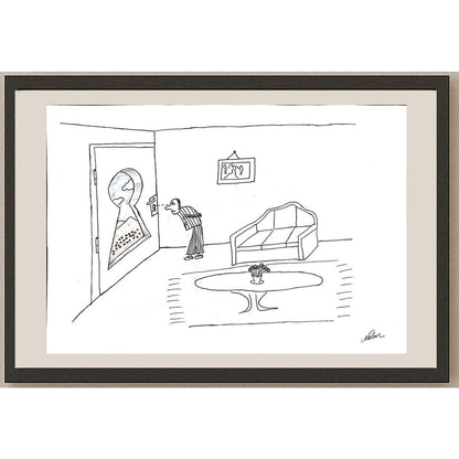 Nalan Atan 29x21cm Orijinal Karikatür BOD00896